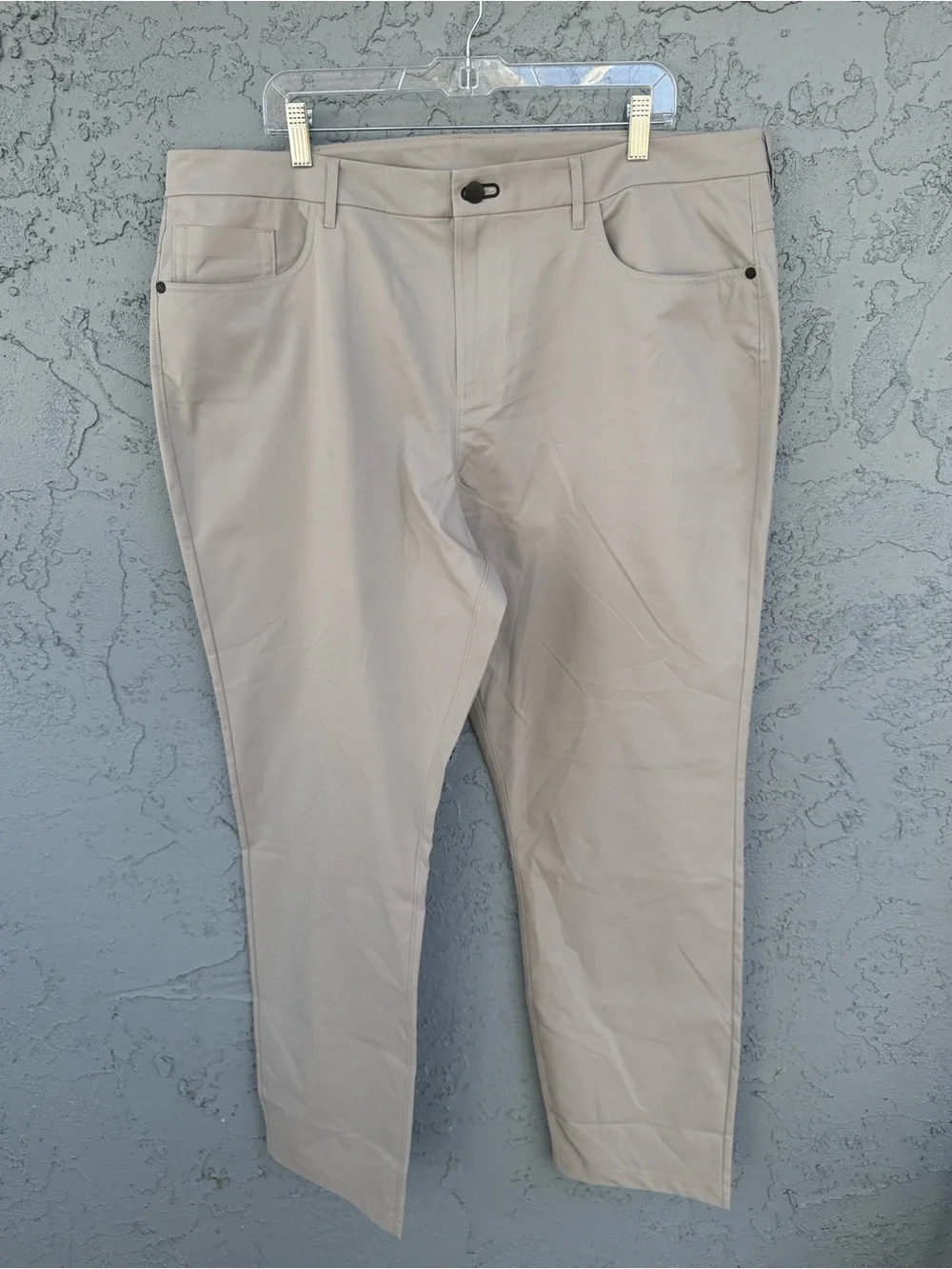 Public Rec Dealmaker Classic 5-pocket Straight-Leg Pants in Gray NWOT 42x34